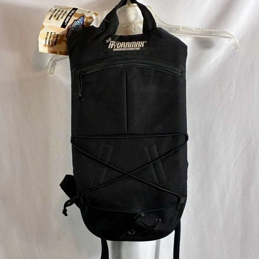HydraMax Hydration Backpack Black Tactical Hiking Cycling Gorpcore NWT Outdoorsy